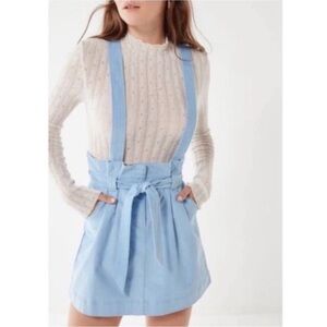 Urban Outfitters Blue Corduroy Skirt Overalls